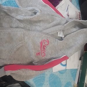 Gray  angel face hoodie